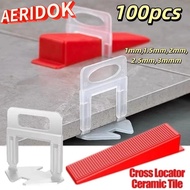 AERIDOK 100pcs Ceramic Leveler, Thickened Professional Tile Spacers,  Clamp Reusable DIY Alignment S