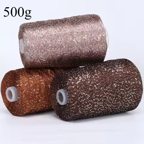 500g High-quality Diamond Bead Yarn, 2mm Dense Short Distance Sequin Fancy Yarn, DIY Sweater Jacket 