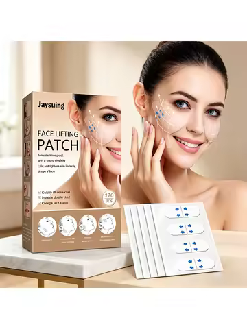 Jaysuing 120 pieces of invisible facial stickers V-shaped neck eye double chin lifting tape patch la