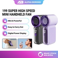 Alpha Borong 3000mAh X688 Portable Handheld Fan USB Rechargeable Mini Cooling Fan Adjustable Pocket 
