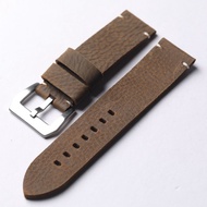 Handmade Genuine Leather Watch Strap23-23MM Vintage Top Grain Leather Brown strap Fashion Men's Watc