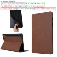 For Samsung Galaxy Tab S8 Plus S9 S8+ S7+ S9 Plus Case Tab S6 Lite 10.4 Tab A8 10.5 Case Anti-fall Soft Silicone + PC Hard Shell Shockproof Leather Case