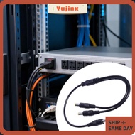 YUJINX Power Splitter, 22AWG Male to 2 Male Power Cord, Professional Copper Core 5.5mm*2.5mm Way Spl