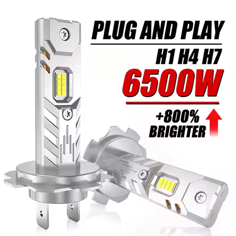 H7 LED Headlight Canbus High Power Car Lights 7600000LM 6500W H1 H4 Mini Wireless Bulb Focus Auto He