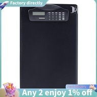 Multifunctional Clipboard with Binder Calculator Writing Pad Pen Slot & Scale for A4 Paper File Suit