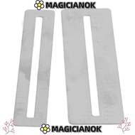 MAGICIANOK 3Sets Guitar Fret Guard, 7.8cm Size Steel Fret Wrap, Durable Silver Color Fret Protector 