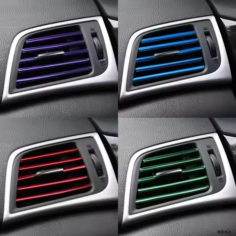 Car Air Outlet Decoration Strip Interior Accessories for VW GTI GOLF MK 4 5 6 7 T5 T7 MK6 MK7 POLO P