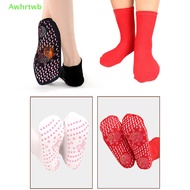 Awhrtwb Unisex Self-Heag Health Care Socks Tourmaline Therapy Foot Massager Warm Sock new