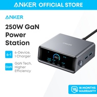 Anker Prime Charger (250W, 6 Ports, GaNPrime) 2.26" LCD Display and Smart Control Dial USB C Chargin