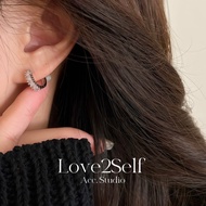Love2Self E191 New Silver Zirconia Hoop Earrings for Women Small Helix Hoop Earring