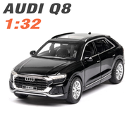 Mô hình xe ô tô Audi Q8 tỉ lệ 1:32 xe bằng KIM LOẠI có âm thanh và đèn mở được cửa xe