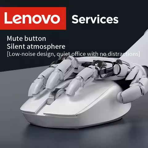 Lenovo Wireless Ergonomic Computer Mouse Noise-Reduction Silent Click High-Precision Wheel Lightweig