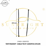 CABLE TIE 8" ( 1000PCS ) DYLON