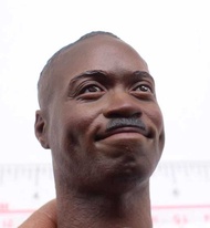 1/6 Face Paint Model Black Man H007 Expression Head Sculpt Brand New