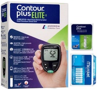 Contour Plus Elite 香港行貨 血糖機套裝 (50張紙+ MICROLET 100採血針 +1機)