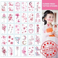 Flowers Small Fresh Tattoo Stickers Show Waterproof Simulation Stickers Lasting Tattoo Z0w8