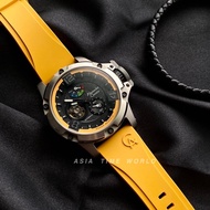 [Original] Alexandre Christie AC 6295MPRTPBAYL Automatic Men Watch with Titanium Case and Yellow Silicone Strap