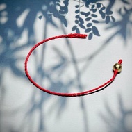 月老紅線天鐵手環 - 醫療鋼配飾 / 鎳鐵隕石/ 超耐磨蠟繩