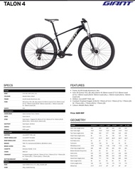 Giant Talon 4 Y2022 29er