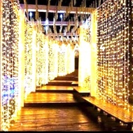 AMS - Christmas Curtain Lights 3x3 M Tumblr Lights Wedding Backdrop Curtains SH576
