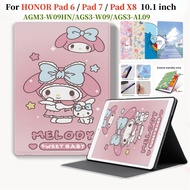 For Honor Pad 7 Tablet 6 X8 10.1 inch Butterfly Print Flip Stand Cover AGM3-W09HN AGS3-W09 AGS3-AL09