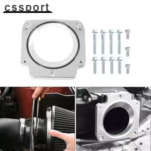 Throttle Body Adapter Plate 3 Bolts 75mm For LS1 to 4 Bolts 92mm LS3 LM7 LR4 LQ4 LS6 L59 LQ9 LM4 L33