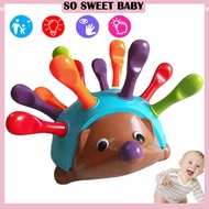 Baby Spike Hedgehog Toy Training Fine Motor Skills Color Sorting Montessori Educational Toy Mainan