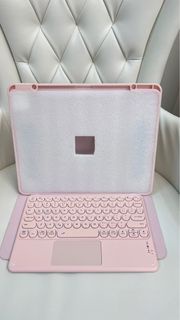粉紅色 iPad Pro case + 藍牙Keyboard (4th /5th)