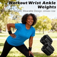 Men and Women Workout Weight Wristband, Adjustable Weight Ankle Weights, Wearable Ankle Wrist Weight