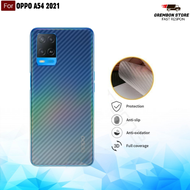 PROMO GARSKIN CARBON OPPO A54 PREMIUM ANTI GORES BELAKANG HANDPHONE ANTI LENGKET BEKAS LEM