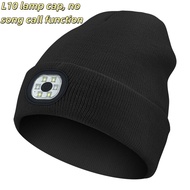 Night Run Marathon Night Fishing Bluetooth LED Light Warm Cap USB Rechargeable Music Knitted Cap 3 G