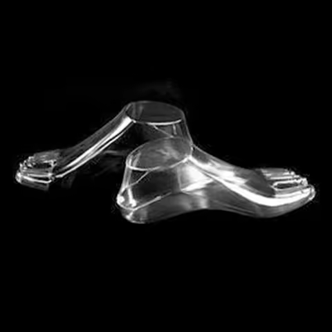 Model Feet Mannequin Feet Transparent 22x9cm Handmade Model Display Tool PVC Shoe Last Shoe Support 