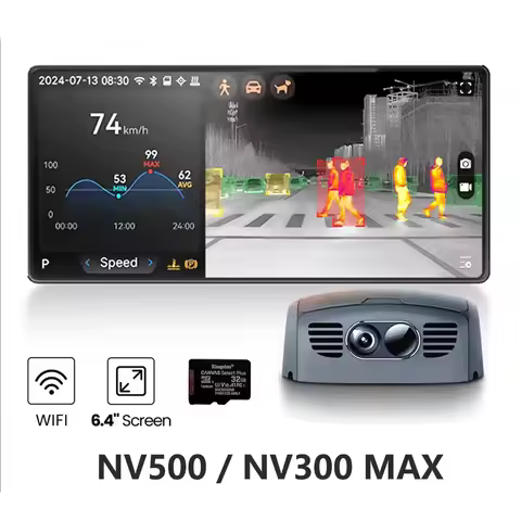 Car Thermal Imaging Camera 384X288 Night Vision Camera Infrared Dashcam Voice Control Video Record I