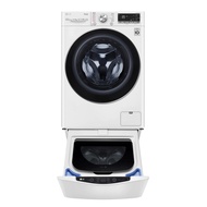 LG樂金【WD-S13VDW-WT-SD201AHW】13公斤蒸氣洗脫烘+下層2公斤溫水洗衣機(含標準安裝)