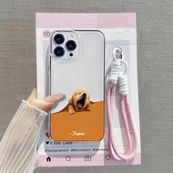 HP [ Case+Support Strap]Glossy Clear Case Ready For Xiaomi Redmi Note 6 Pro Note 7 Note 8 Note 9 Not