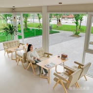 Simple chair and booth combination for small spaces, red single dining table and chair, mesh dining 