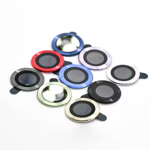 100PCS CD Style Metal Camera lens For IPHONE 17 air 16 15 14 plus 13 12 11 Pro Max 16e mini Alloy Ca