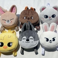 Straykids Lee Felix, Bang Chan, Hwang Hyunjin beg galas mini SKZOO beg galas kecil berbulu lembut be
