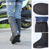 SEAMETAL Rainproof Shoe Cover Motorcycle Waterproof Rain Shoe Cover High-Top Shoe Cover Outdoor Rain