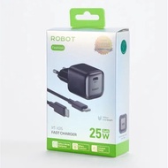 ROBOT RT-X25 25W Type C Adapter With Cable C To C 150 Cm