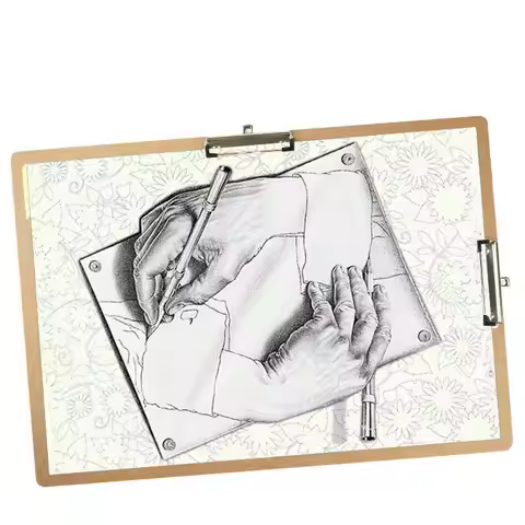 Double-clamp Drawing Board A2 4K Art Drawing Sketchpad Art Supplies Large Clipboard For Artist
