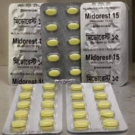 MIDOREST - MILAM - MIDOLAM {15} VATMIN 1 PAPAN 10 TABLETS 15mg .
