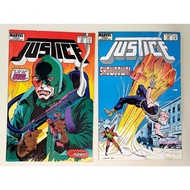 Justice 23–24 (Set of 2 Books), Marvel New Universe, 1988, Peter David & Lee Weeks – Vintage Marvel 
