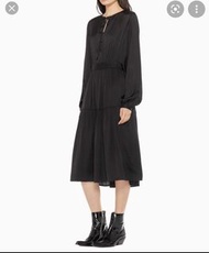 [M] CK Calvin Klein FEMININE LONG SLEEVE DRESS 女裝長袖長裙連衣裙連身裙