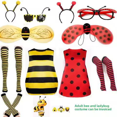 Adult Ladybug and Little Bee Costume Party Little Bee and Ladybug Costumes with Wings