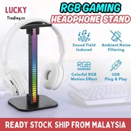 RGB Gaming Headphone Stand Gaming Headset Holder Hanger Earphone Accessories RGB Headphone Stand
