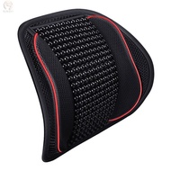 ANDES Car Seat Waist Cushion Office Chair Massage Back Lumbar Support Mesh Cushion Pad Black Mesh Ba