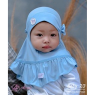 Az-zani - BABY 23 INSTANT HIJAB BABY PITA MATT.JERSEY BALLON PREMIUM BY BUNGA HIJAB