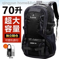 american tourister backpack▪▬Travel backpack for men 70 liters large capacity outdoor mountaineering bag oversized luggage business trip multifunct