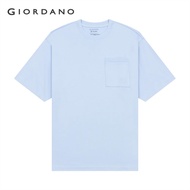 GIORDANO MEN Men's Liquid Touch Short Sleeve Pocket Tee 0 01025219 Giordano T Shirt Men